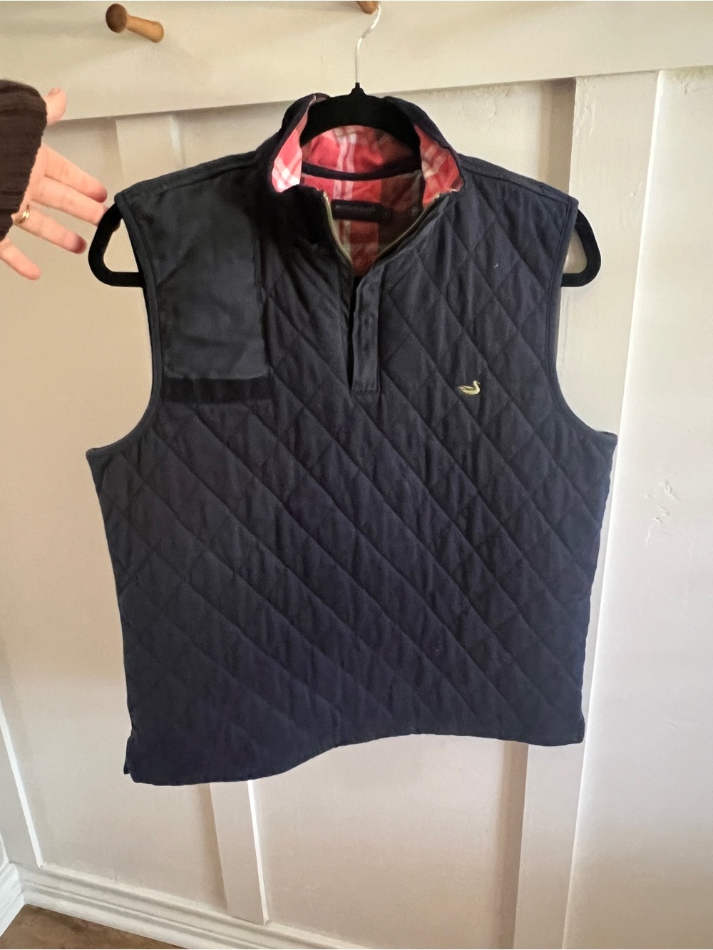 Southern Marsh Men's Quilted Sleeveless Pullover Vest - Navy(s)